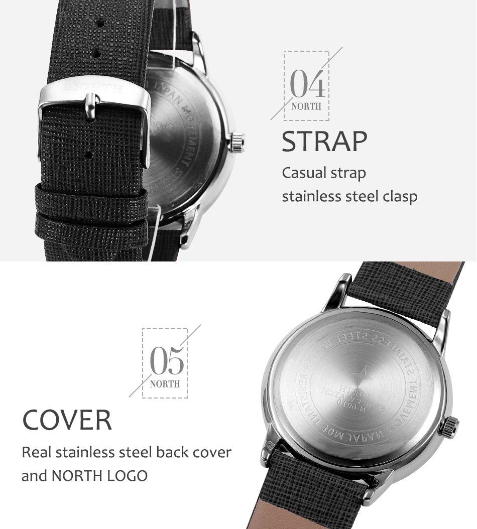 Ebony Wrist Watch by North - easy - Trendences ~