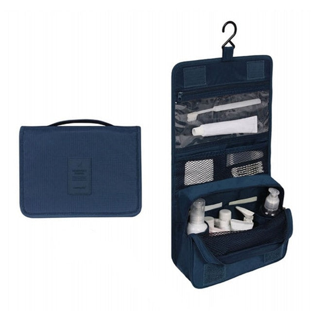 Travel-sized Cosmetics Bag - Navy - easy - Trendences ~