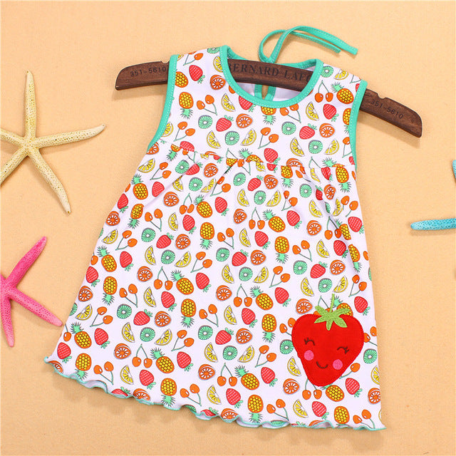 Lovely Mini Floral Children Sleeveless - Black / 7-9 months - easy - Trendences ~