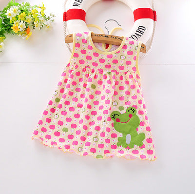 Lovely Mini Floral Children Sleeveless - Khaki / 7-9 months - easy - Trendences ~