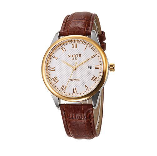 Mahogany Wrist Watch by North - Cognac Brandy - easy - Trendences ~