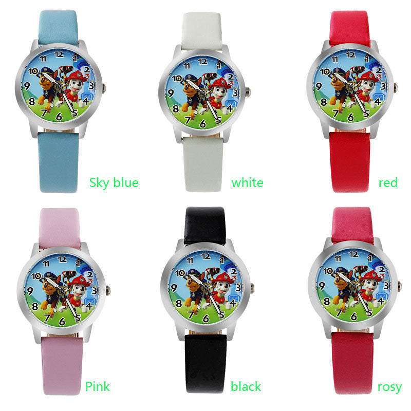 Children Leather Strap Quartz Wristwatch - easy - Trendences ~