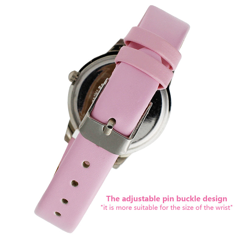 Children Leather Strap Quartz Wristwatch - easy - Trendences ~