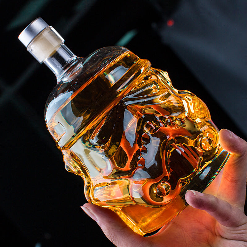 Star Wars Stormtrooper Helmet Crystal Glass Decanter - easy - Trendences ~