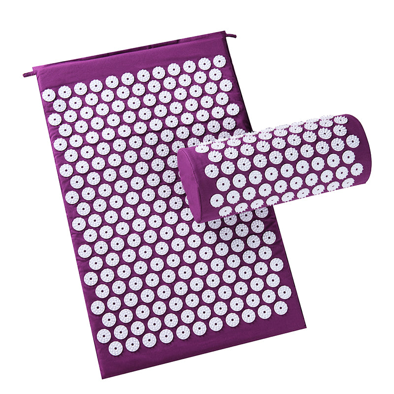 Acupressure Body Massage Pillow - purple with bag - easy - Trendences ~