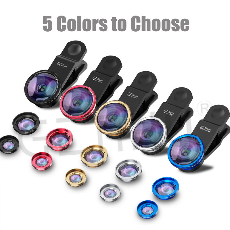 Universal 3 in 1 Wide Angle Macro Fisheye Camera Lens - easy - Trendences ~