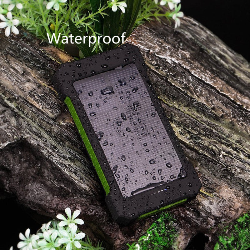 Solar Waterproof 20000 mAh Portable Power Bank with LED - easy - Trendences ~