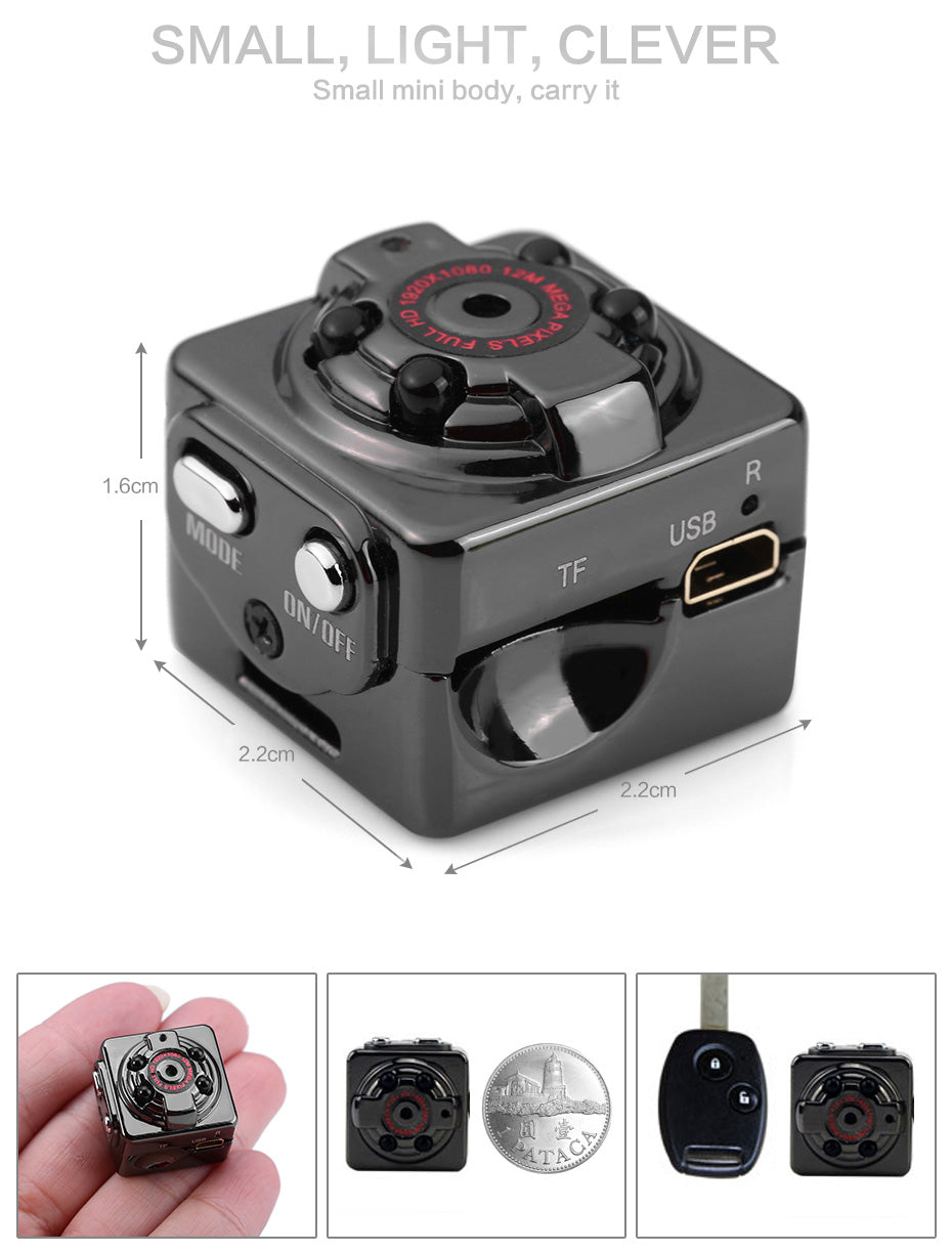 Night Vision Mini DV Camera SQ8 1080 Full HD - easy - Trendences ~