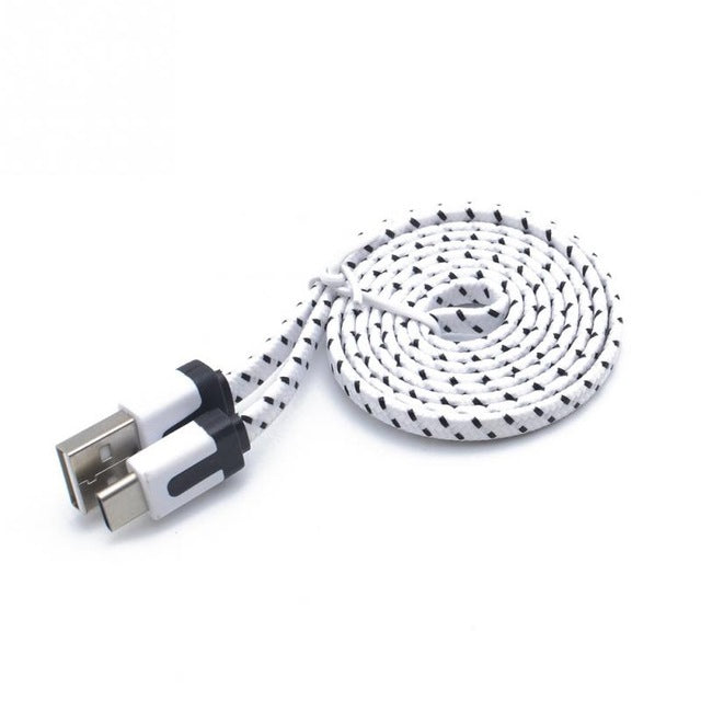 Micro USB Charge Sync Data Cable for Cell Phone 1M/2M/3M - White / 1m - easy - Trendences ~