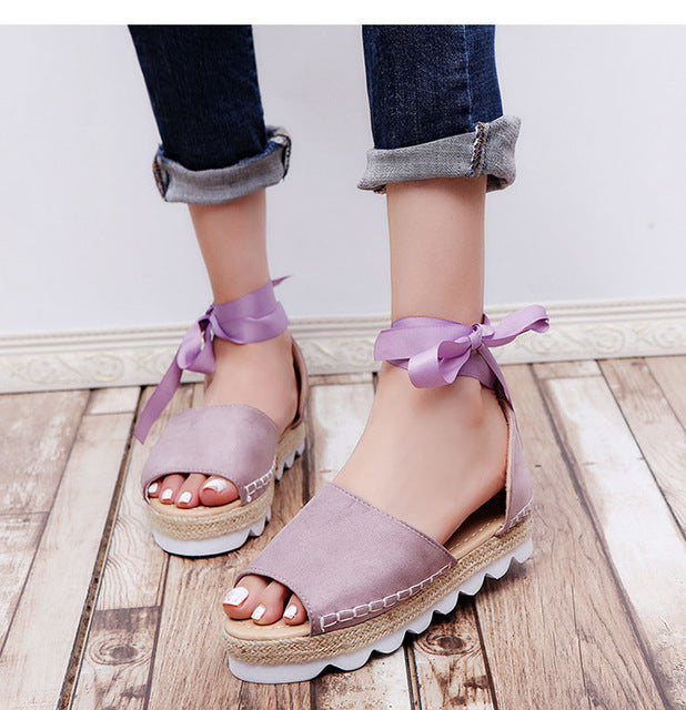 Flats Summer Fashion Sandals - Purple / 6 - easy - Trendences ~