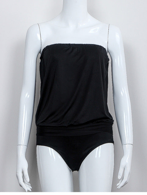 One Piece Tankini Swimwear - Black / XXXL - easy - Trendences ~