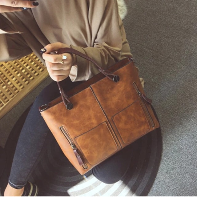 Bernadette Tote Bag - Caramel Mocha - easy - Trendences ~