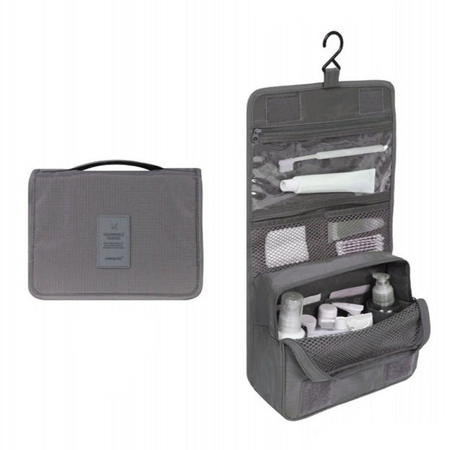 Travel-sized Cosmetics Bag - Gray - easy - Trendences ~