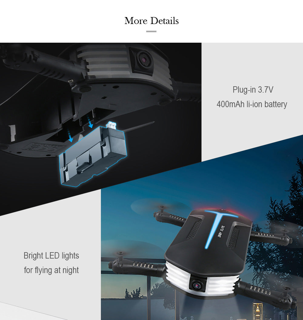 Mini Foldable Wifi RC Drone with HD Camera and G-sensor - easy - Trendences ~