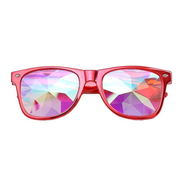Festival Kaleidoscope Unisex Glasses - Red - easy - Trendences ~