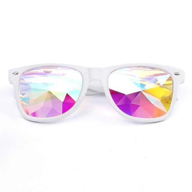 Festival Kaleidoscope Unisex Glasses - White - easy - Trendences ~