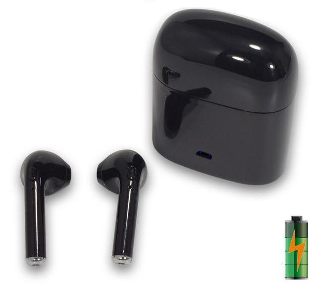 Bluetooth 4.2 Bass Earphones for Smartphones - Black with battery - easy - Trendences ~