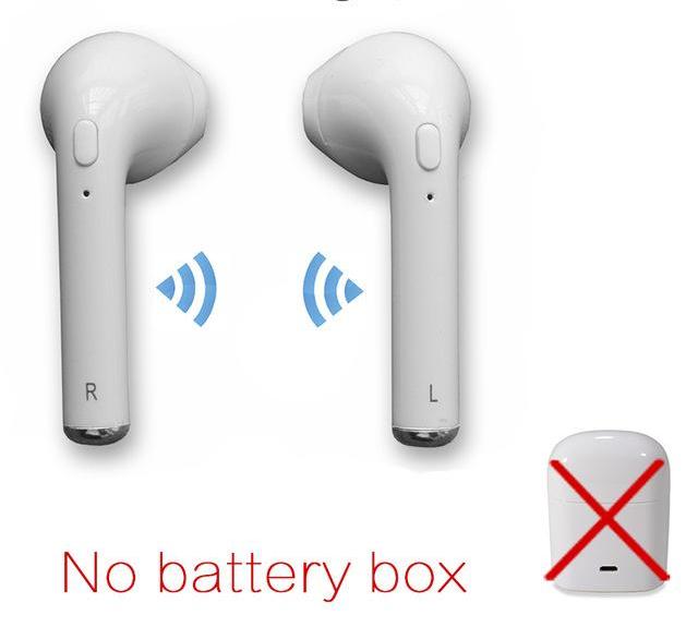 Bluetooth 4.2 Bass Earphones for Smartphones - White NO battery BOX - easy - Trendences ~
