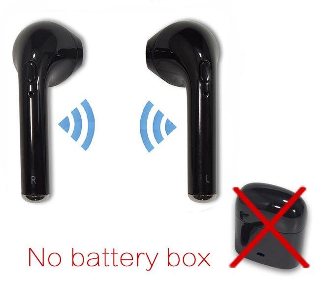 Bluetooth 4.2 Bass Earphones for Smartphones - Black NO battery BOX - easy - Trendences ~