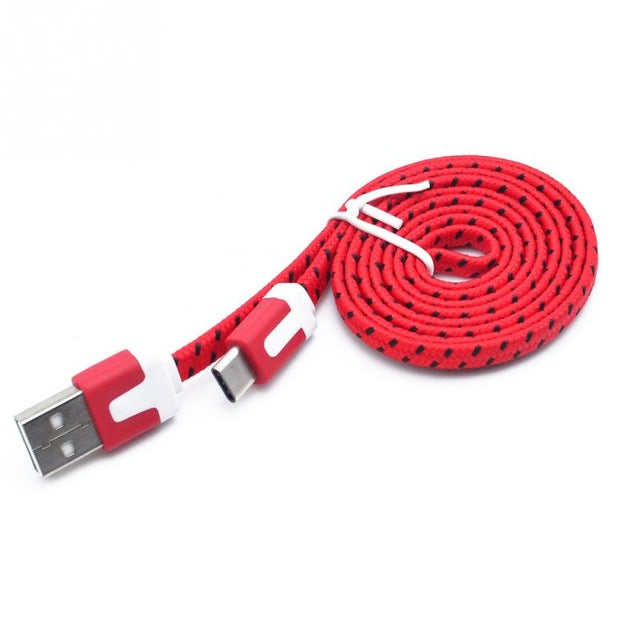 Micro USB Charge Sync Data Cable for Cell Phone 1M/2M/3M - Red / 1m - easy - Trendences ~