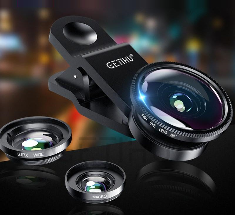Universal 3 in 1 Wide Angle Macro Fisheye Camera Lens - easy - Trendences ~
