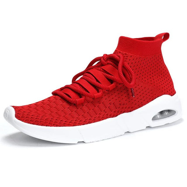 Men Lightweight Running Shoes - Red / 11 - easy - Trendences ~