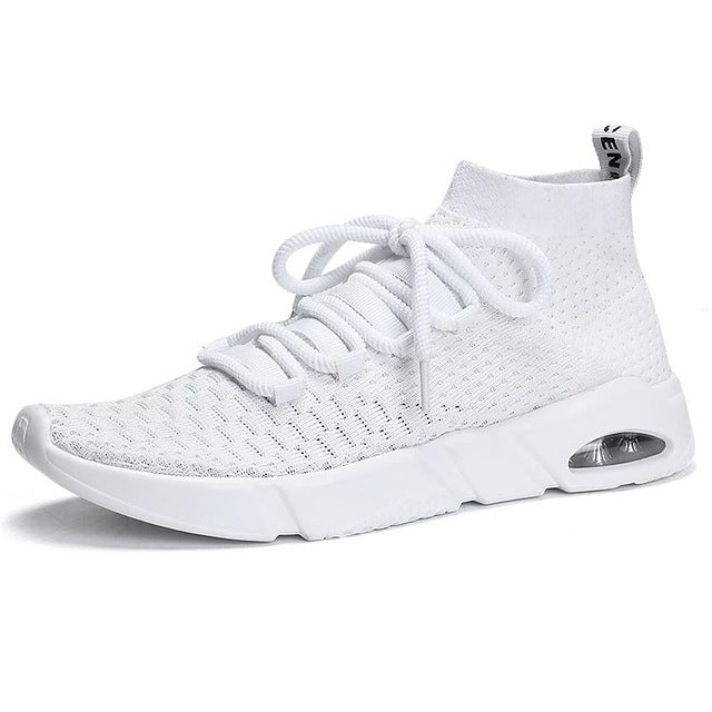 Men Lightweight Running Shoes - White / 11 - easy - Trendences ~