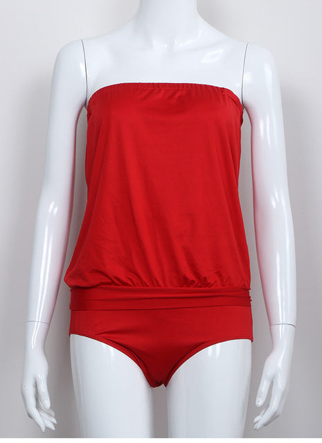One Piece Tankini Swimwear - Red / XXXL - easy - Trendences ~