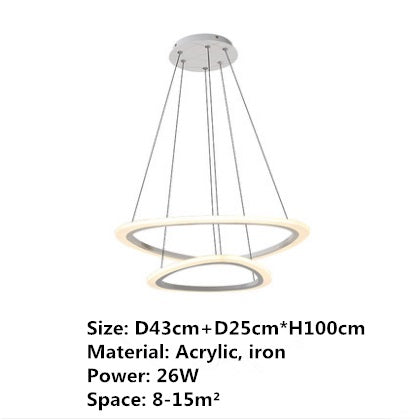 Modern Nordic LED lighting lamps - Diameter 43cm 25cm / Warm White - easy - Trendences ~