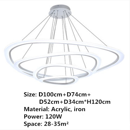 Modern Nordic LED lighting lamps - 100cm 74cm 52cm 34cm / Warm White - easy - Trendences ~