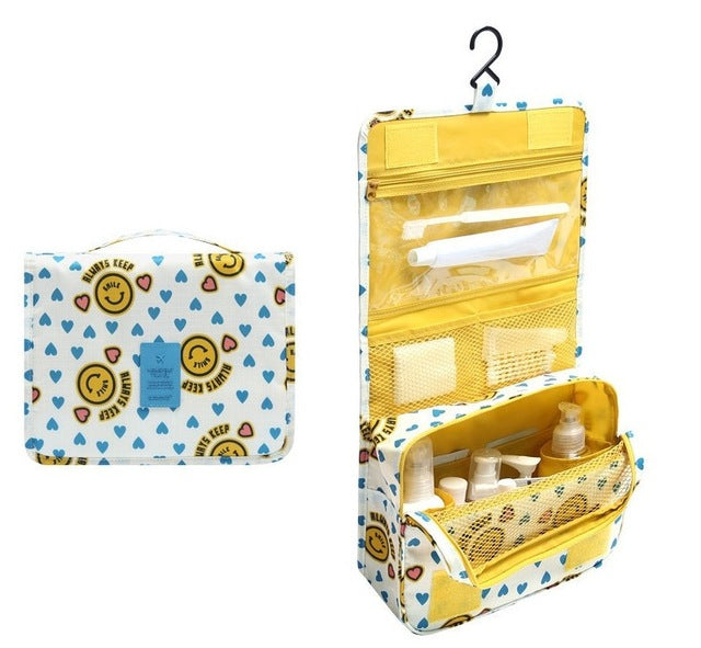 Travel-sized Cosmetics Bag - Yellow Smiley - easy - Trendences ~